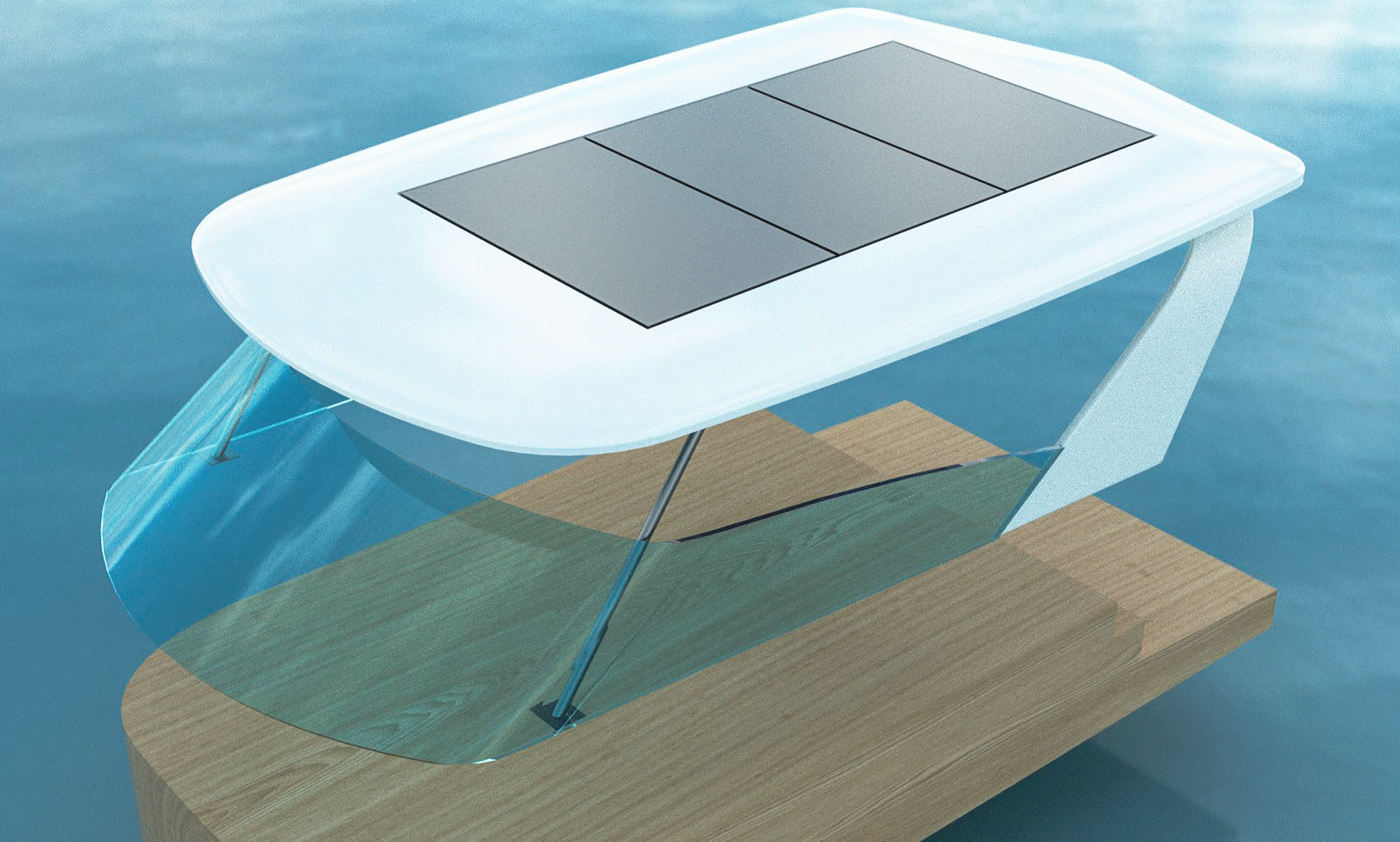 Innovativo tetto in carbonio per imbarcazioni